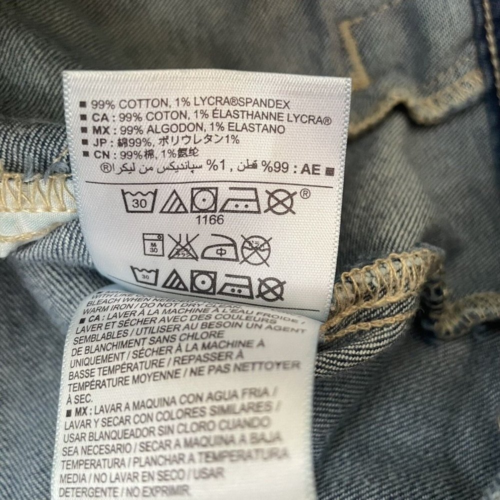 Old Navy Denim Jacket Womens XS Blue Jean Stretch Trucker Western Casual Short - Picture 5 of 9